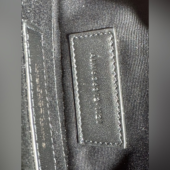 SAINT LAURENT Monogramme Quilted Calfskin Zip Pouch Black - Picture 13 of 15